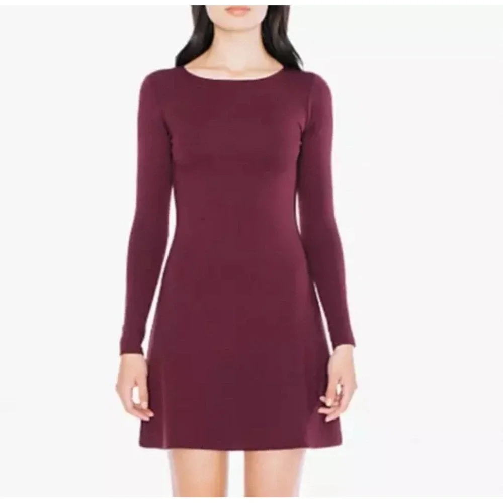 american apparel long sleeve mini dress American Apparel Small Mini Dress